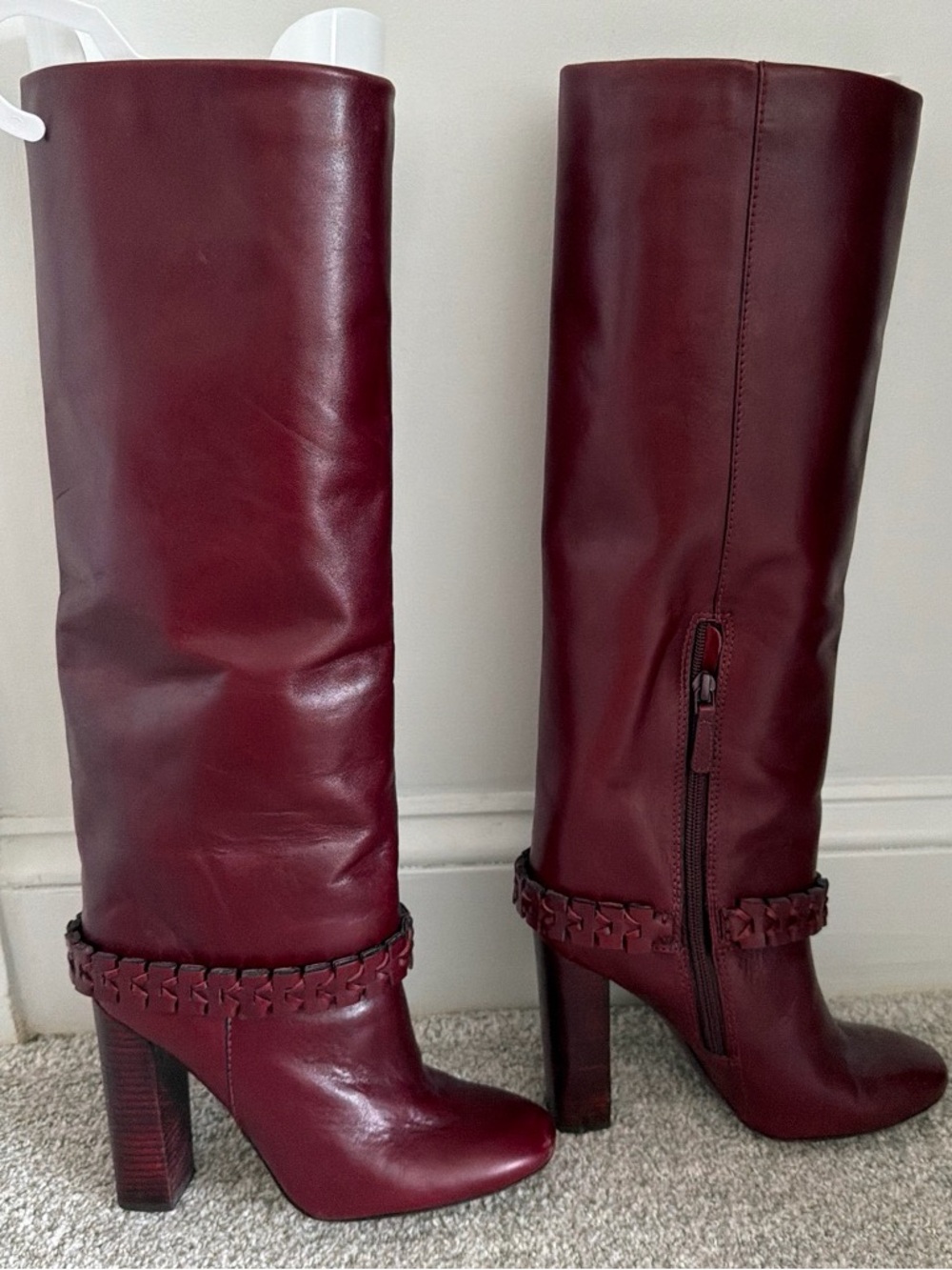 Tory Burch Red Sarava Boot, size 6
